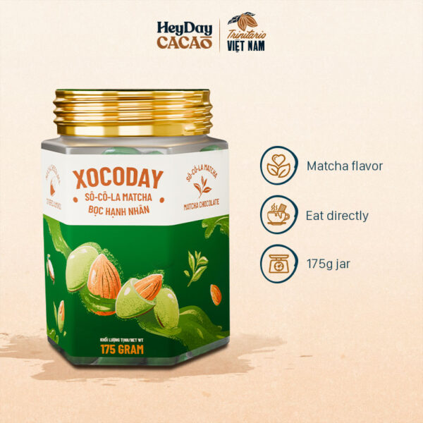 Matcha Chocolate Covered Almonds 175g